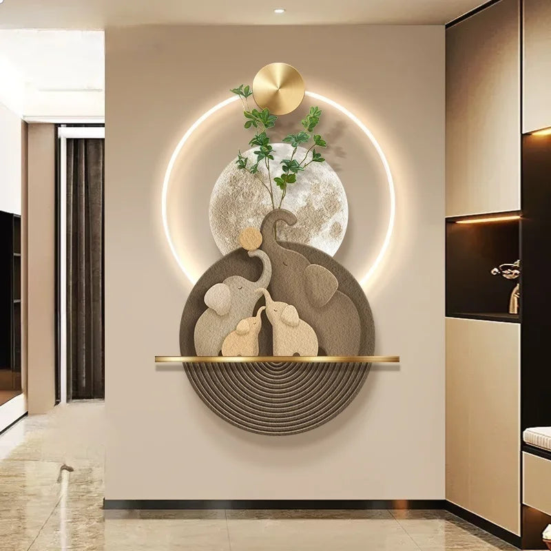 Luminous Elephant High End Painting Decorative