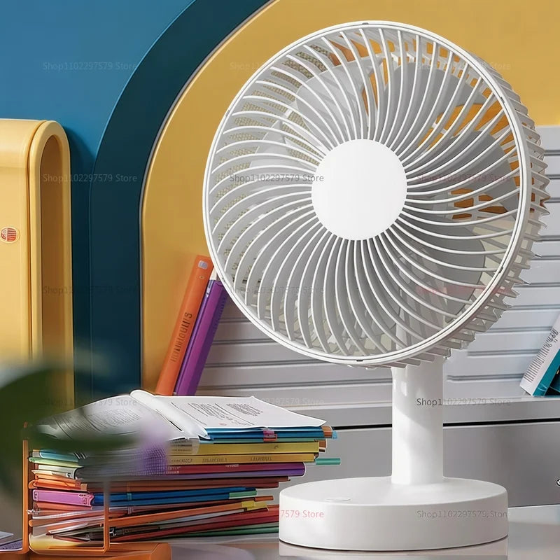 Small fan desktop  office desktop electric fan portable student dormitory plug-in home camping can adjust the angle up and down