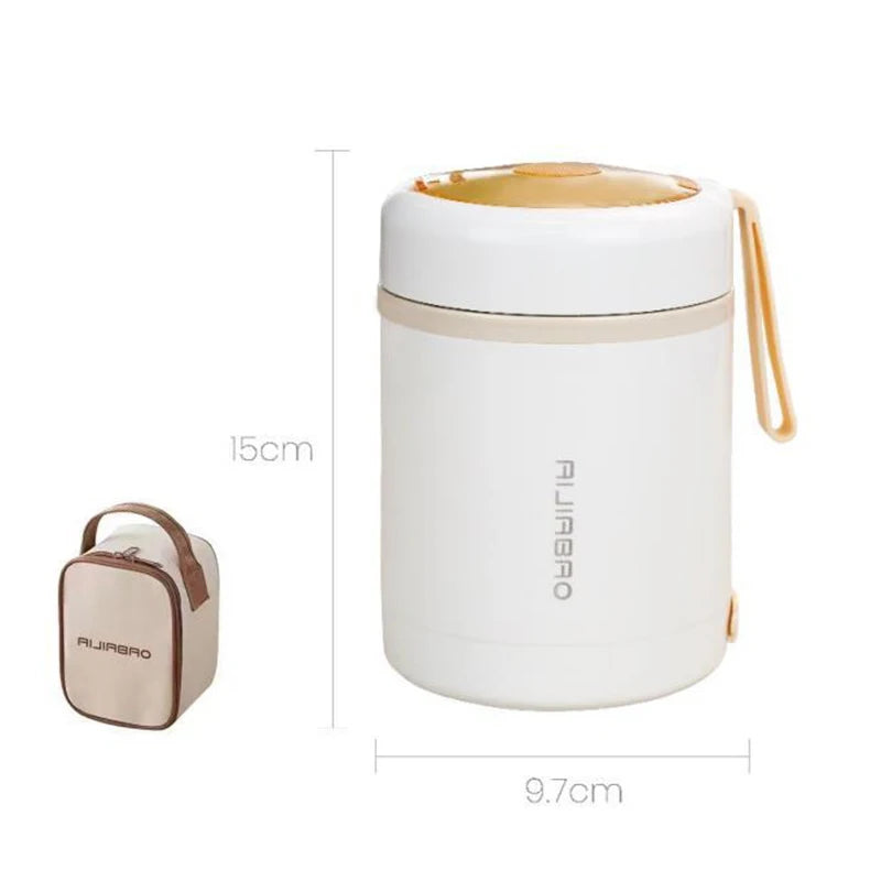 600ML Portable USB Electric Heating Lunch Box Stainless Steel Food Warmer 5V 12V 24V Food Heater