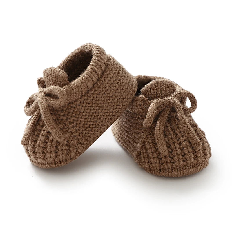 Baby Shoes Knitted Newborn Bed Footwear, 0-18m Infant Boys and Girls First Boots