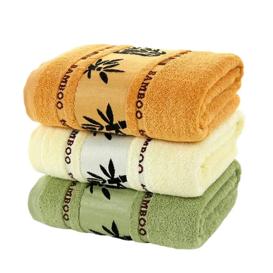 Bamboo Fiber Towels Thick Absorbent Bath Towels