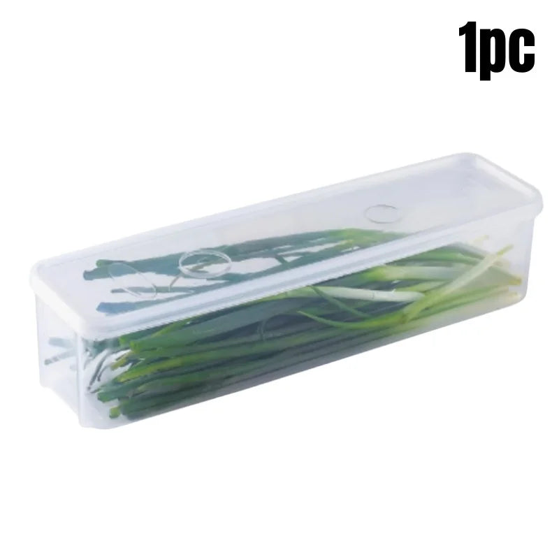 Refrigerator Storage Boxes with Lid, Plastic Sealed Container