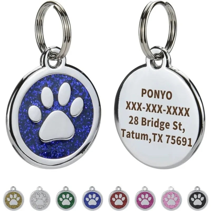 Pet ID Tag Free Engraving Personalized For Dogs and Cats