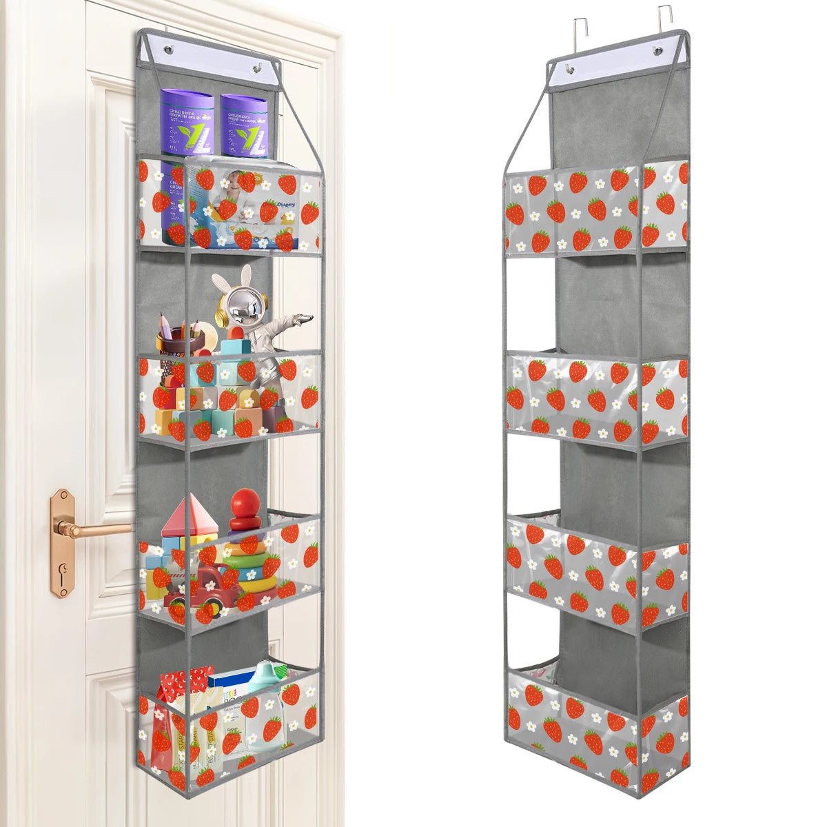 ! PCS 4/6 Layer Over the Door Hanging Organizer, Use for Cosmetics, Storage, Nursery, Bathroom