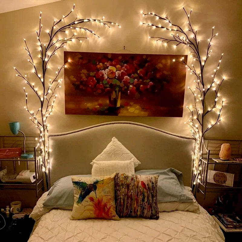 Christmas Decorations, Vines or Willow Tree, Lights 144LED