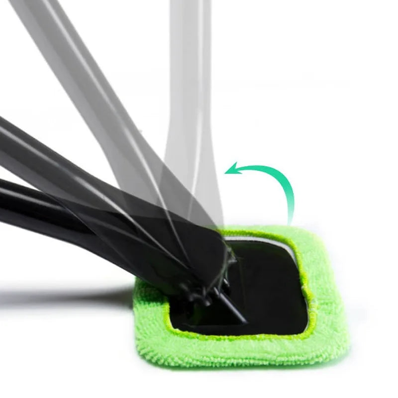Car Windshield Cleaning Tool With Microfiber Pad.