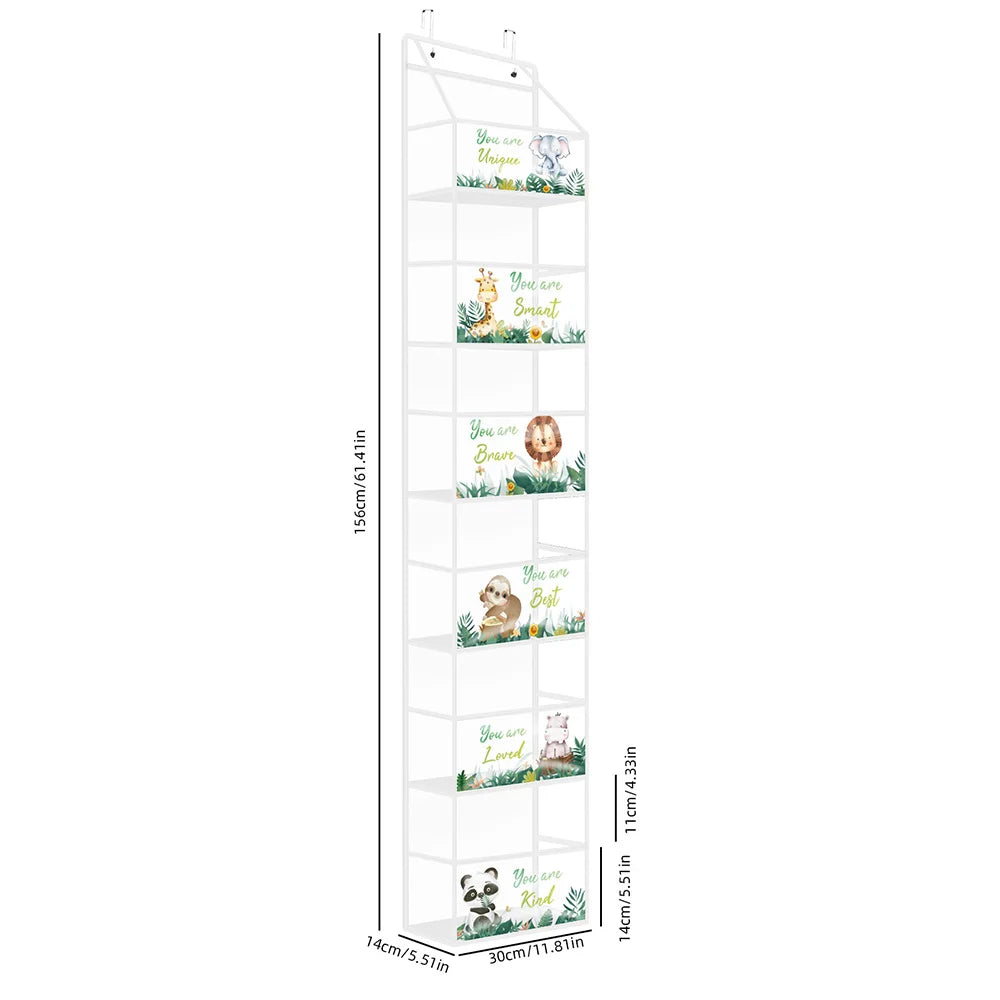 ! PCS 4/6 Layer Over the Door Hanging Organizer, Use for Cosmetics, Storage, Nursery, Bathroom