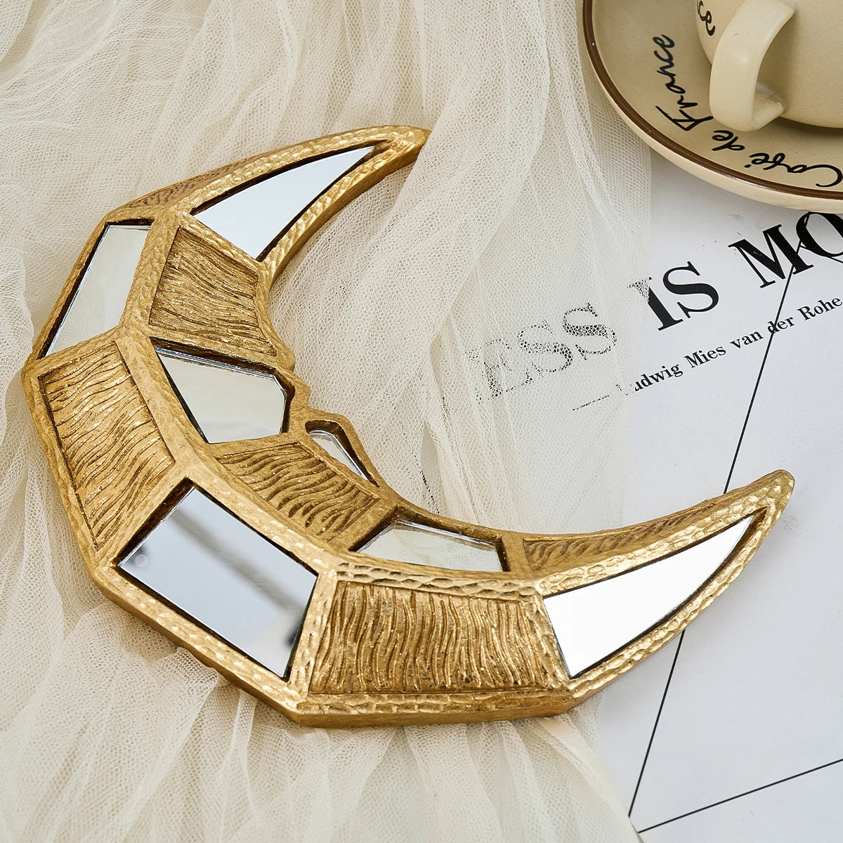 Crescent Moon Shaped Mirror