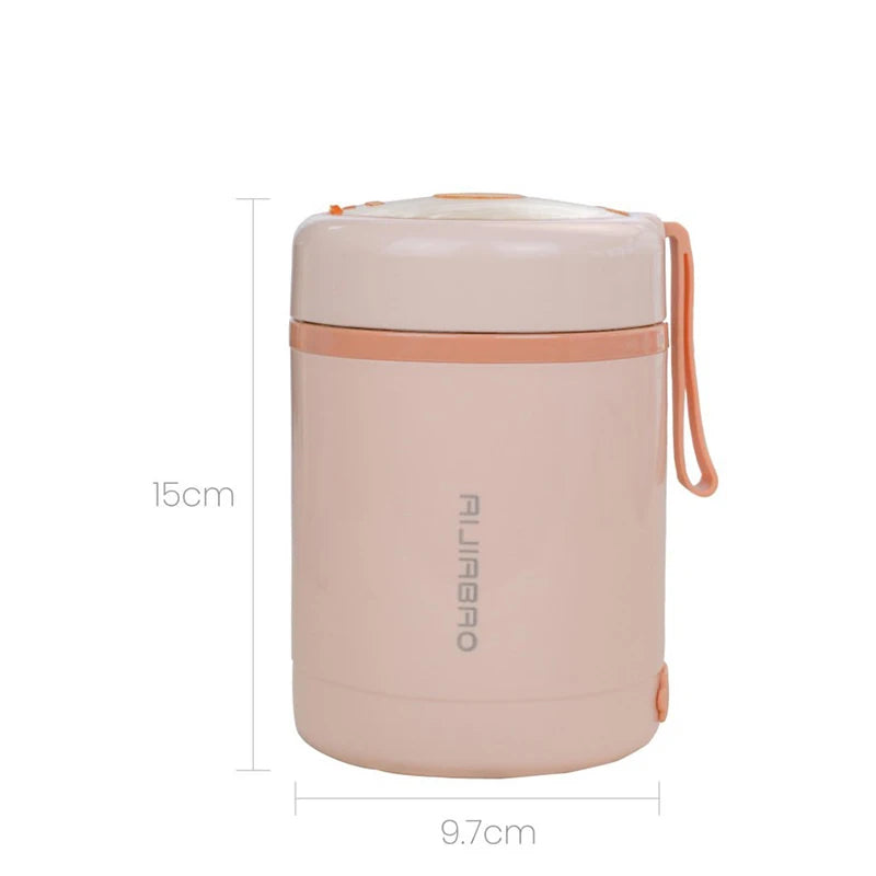 600ML Portable USB Electric Heating Lunch Box Stainless Steel Food Warmer 5V 12V 24V Food Heater