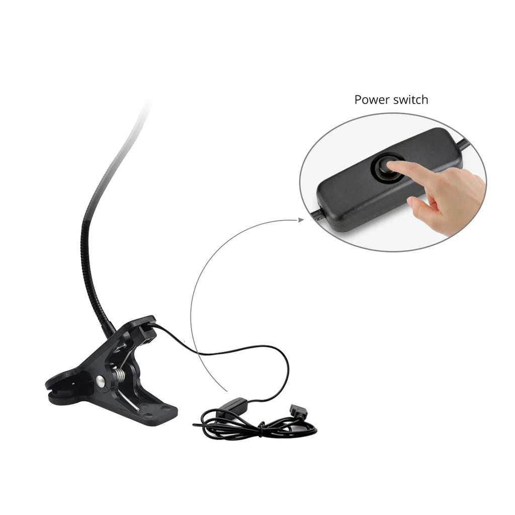 Reading Lamp USB LED Flexible Clip Holder