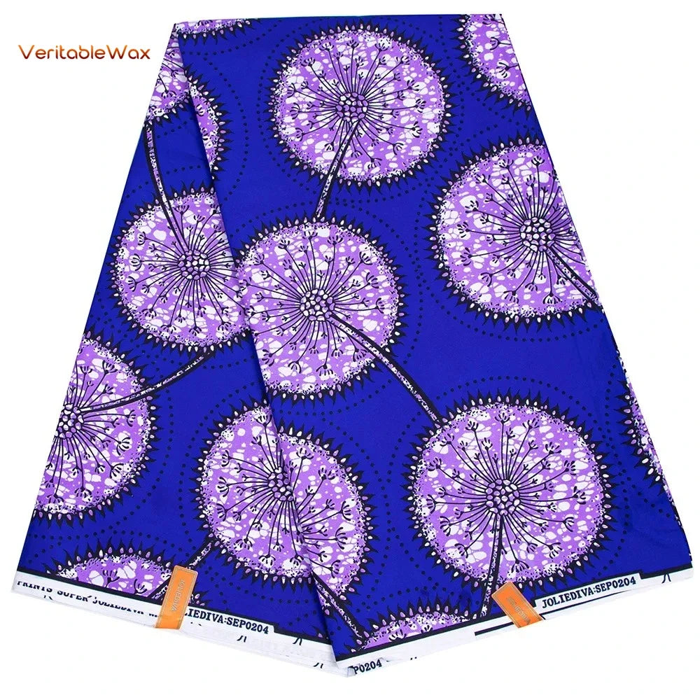 Ankara African Double Print Batik, Real Wax Fabric, Sewing Wedding Dress, Quilting, Polyester