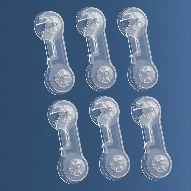 6PCS Baby Cabinet Door and Drawers, Refrigerator Locks. Keep Baby from Potential Poisons and Pinched Fingers