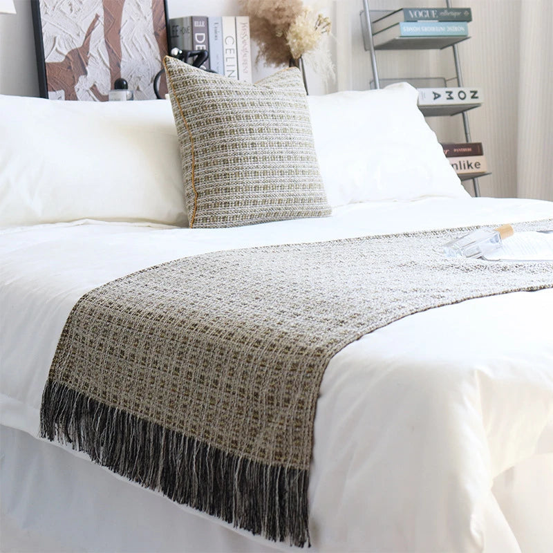 Quality Throw Blankets Textured Big Knitted Blankets Chunky Vintage Luxury Throw or Bedspread