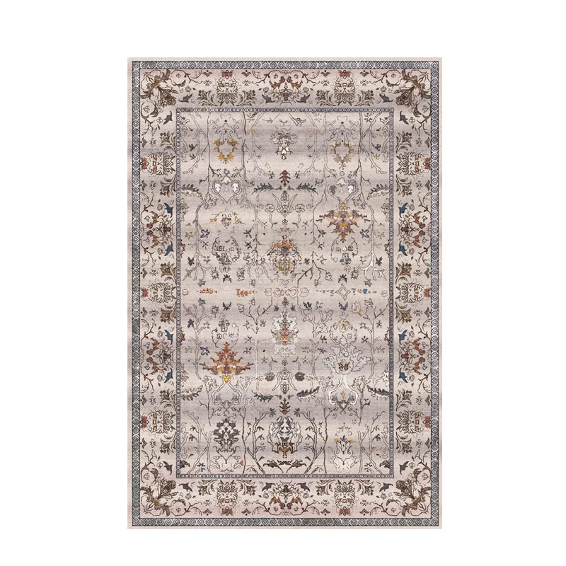 European Style Vintage Rugs for Large Areas, Living Room, Bedroom, Non-slip Rugs