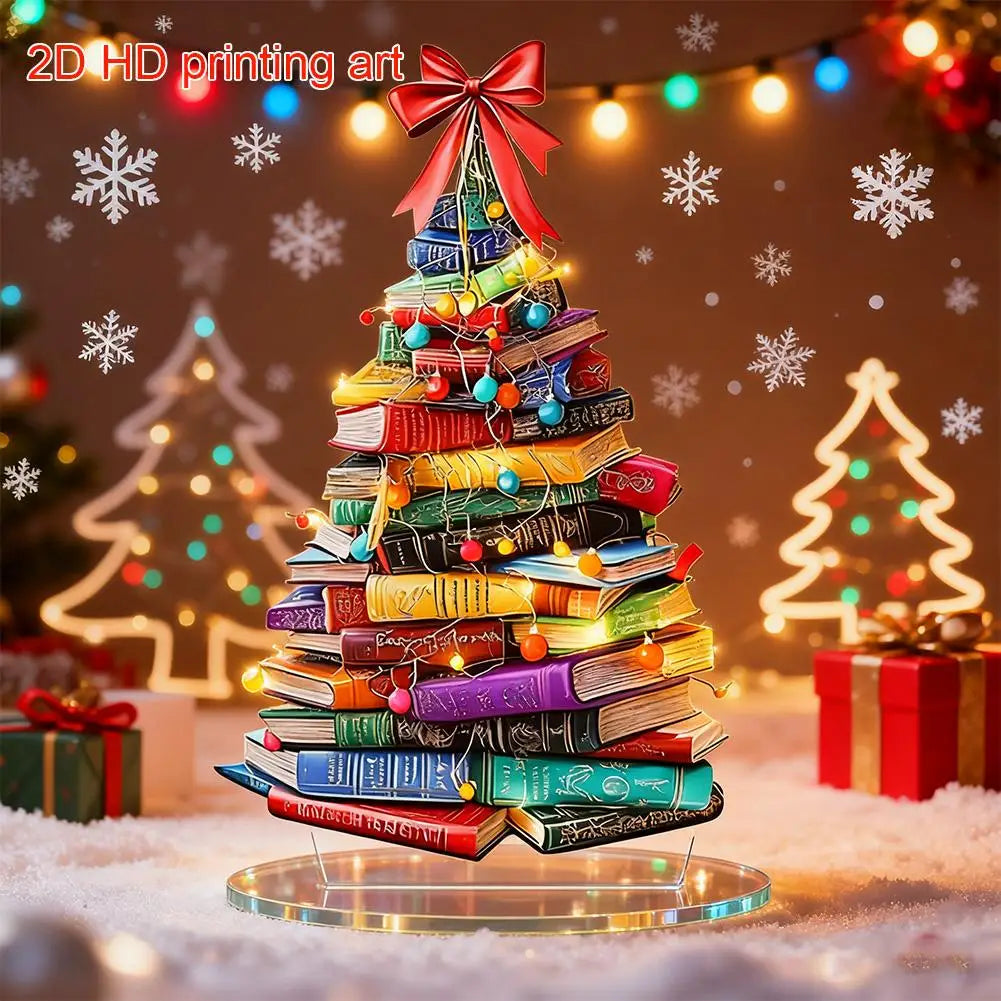 Christmas Theme Book Acrylic Ornaments