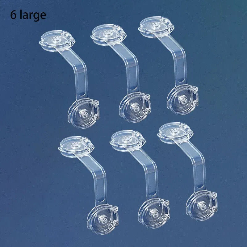 6PCS Baby Cabinet Door and Drawers, Refrigerator Locks. Keep Baby from Potential Poisons and Pinched Fingers