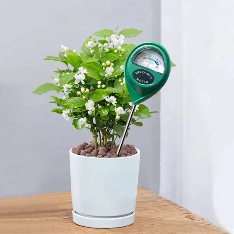 Soil Moisture Meter Detector In Potted Plants