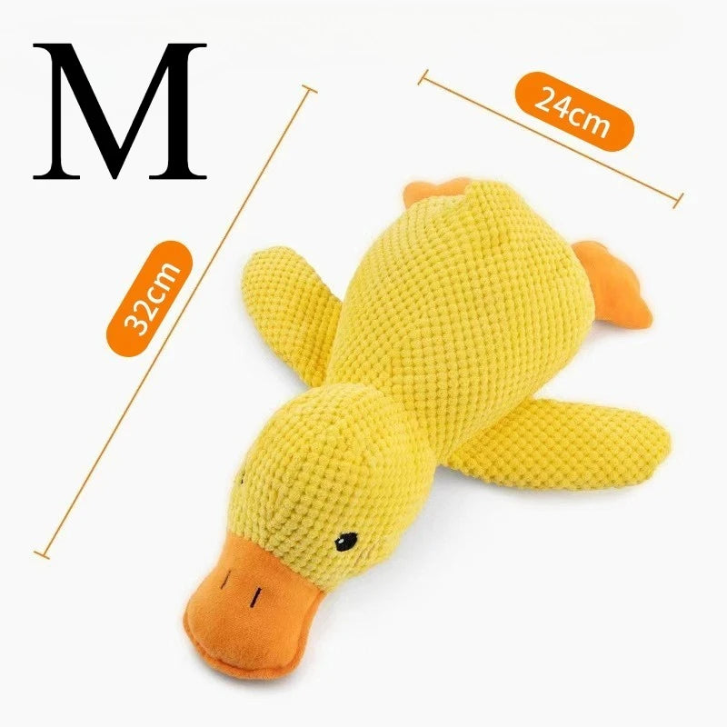Plush Companion Sleeping Duck Dog Toys for Small Large Dogs Bite Resistant Teeth