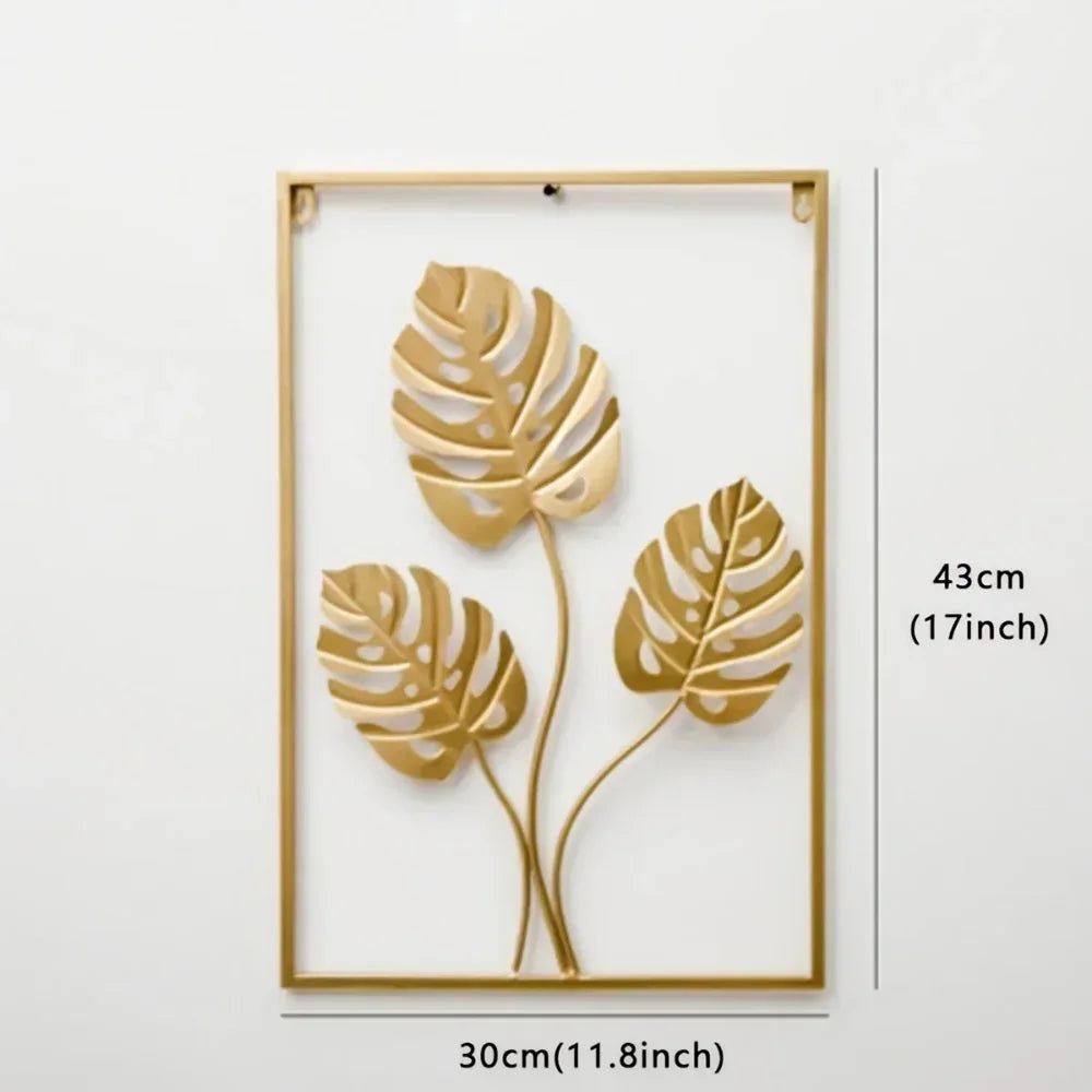 Jungle Leaves Metal Wall Art Creative