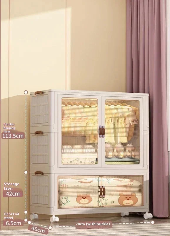 Baby's Bedroom Closets Wardrobe Transparent Stable