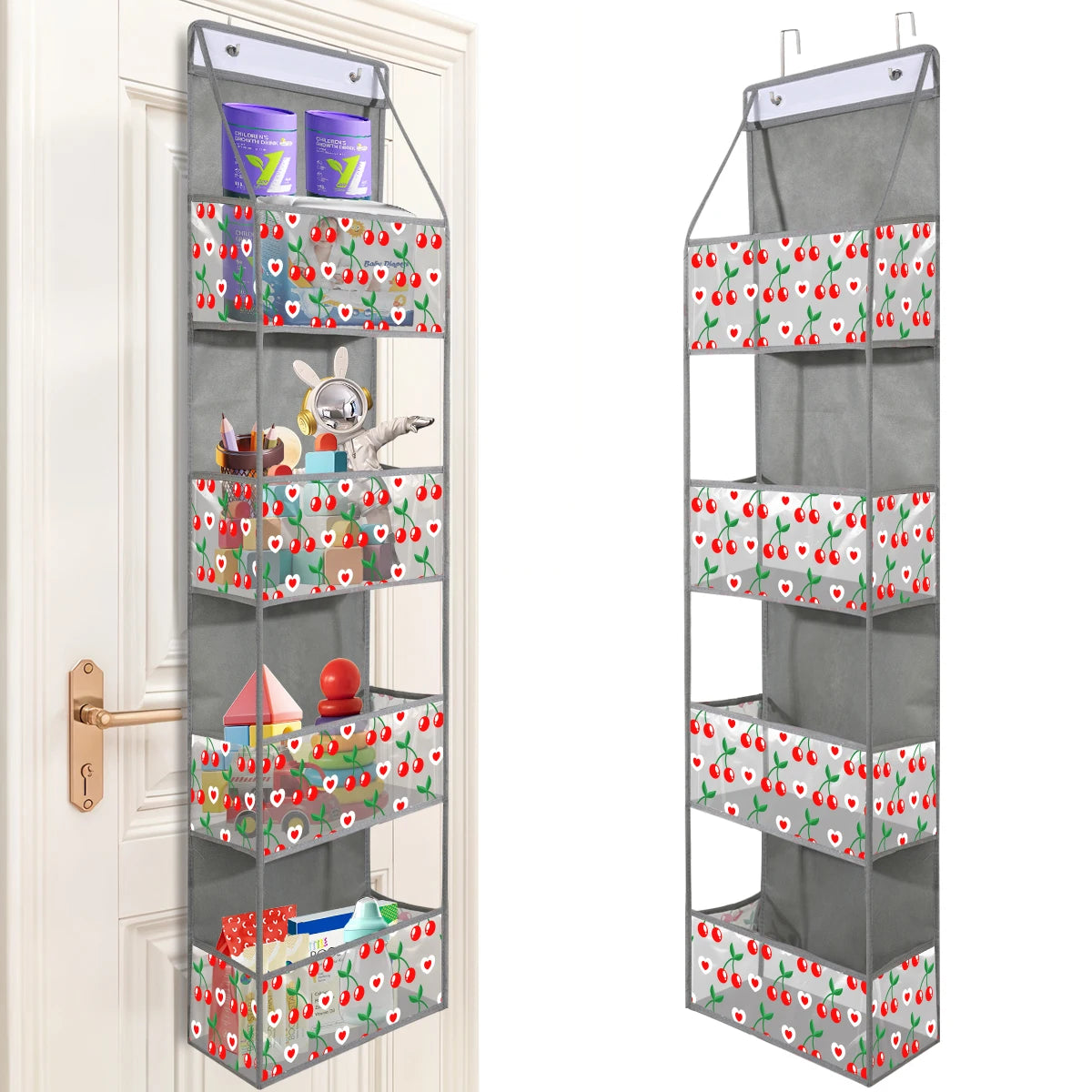 ! PCS 4/6 Layer Over the Door Hanging Organizer, Use for Cosmetics, Storage, Nursery, Bathroom