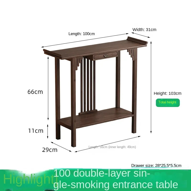 Chinese-Style Foyer or Entrance table, Bamboo and solid Wood