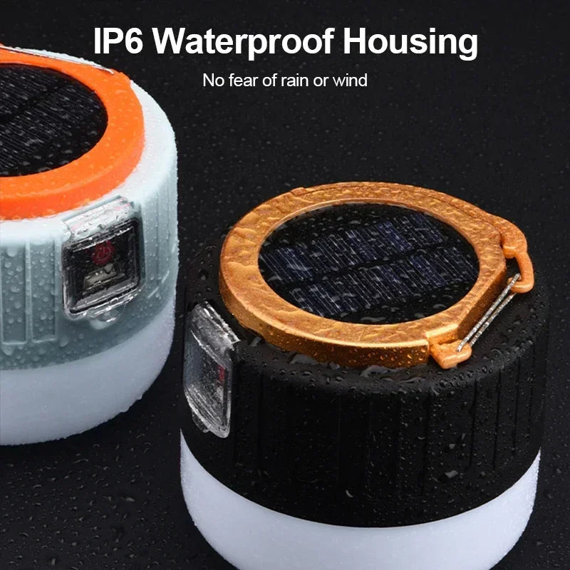 Portable Camping Light Power Bank LED Remote Waterproof Rechargeable