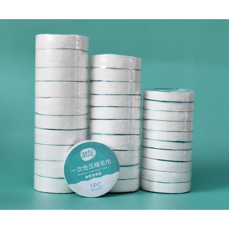 10PCS Set Compressed Towel Travel Quick Dry Wash Cloth Washable