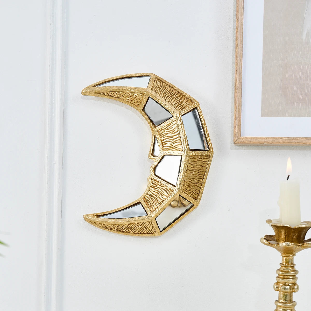 Crescent Moon Shaped Mirror