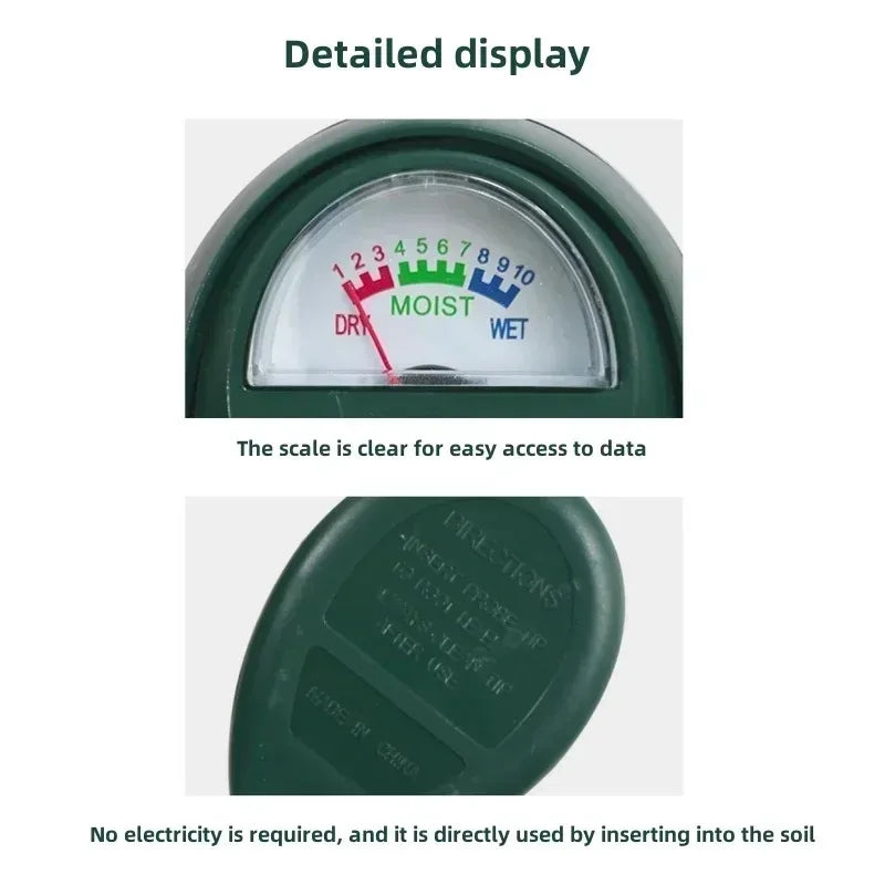 Soil Moisture Meter Detector In Potted Plants