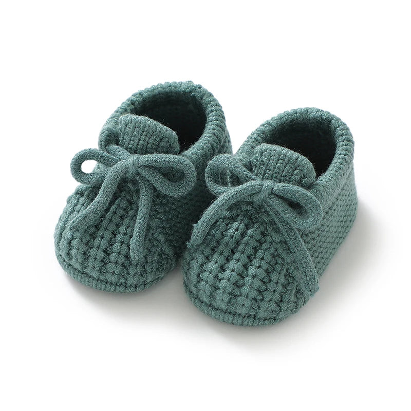 Baby Shoes Knitted Newborn Bed Footwear, 0-18m Infant Boys and Girls First Boots
