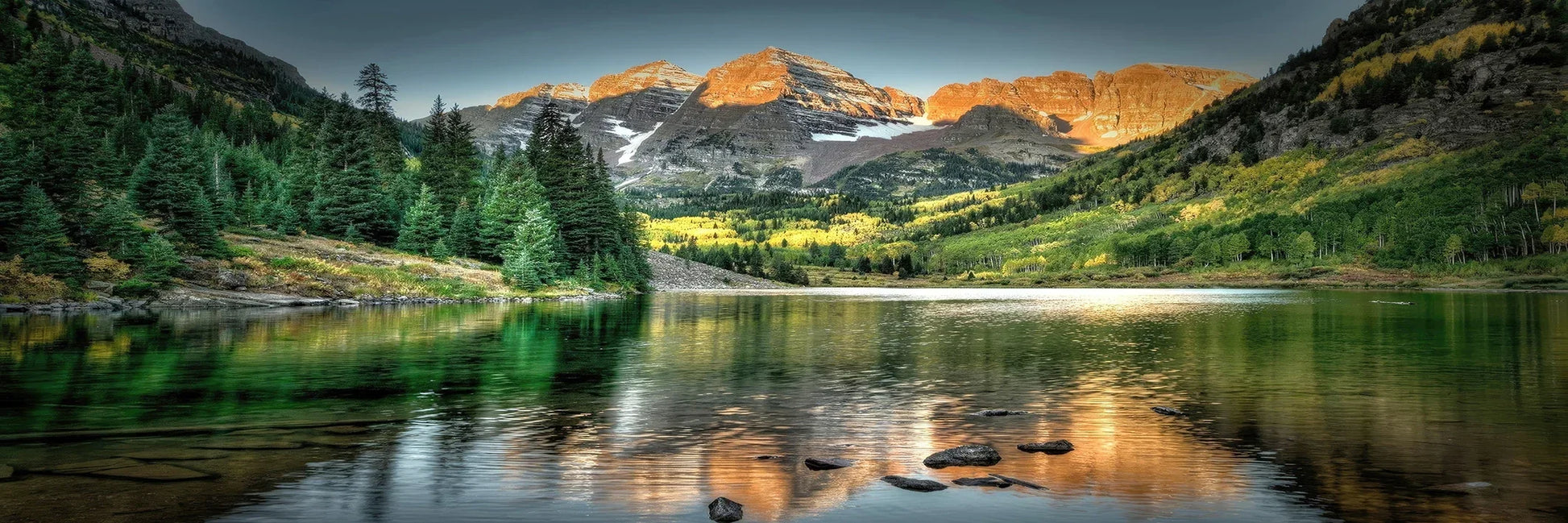 Gorgeous Landscape Canvas Print Mountain Scenery