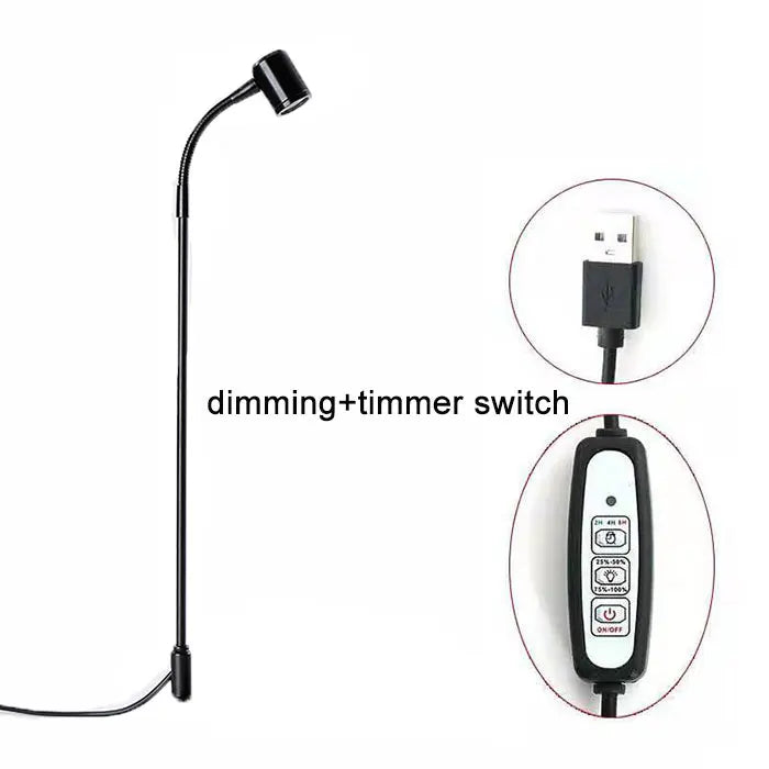 USB Grow Light, Indoor Plant LED Lamp, Stand, Height Adjustable
