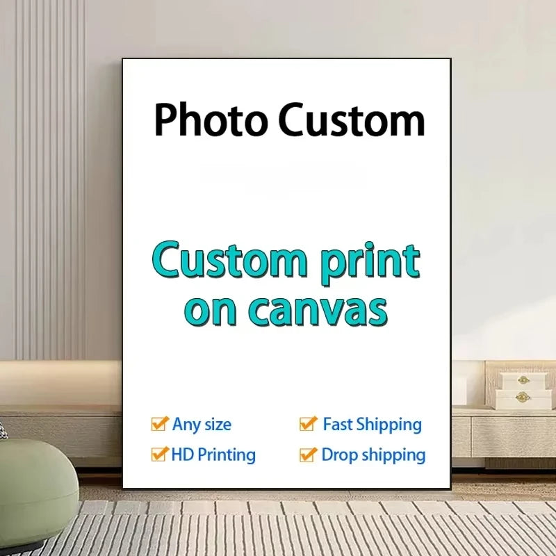 Wall Art With your Photo Print on Canvas