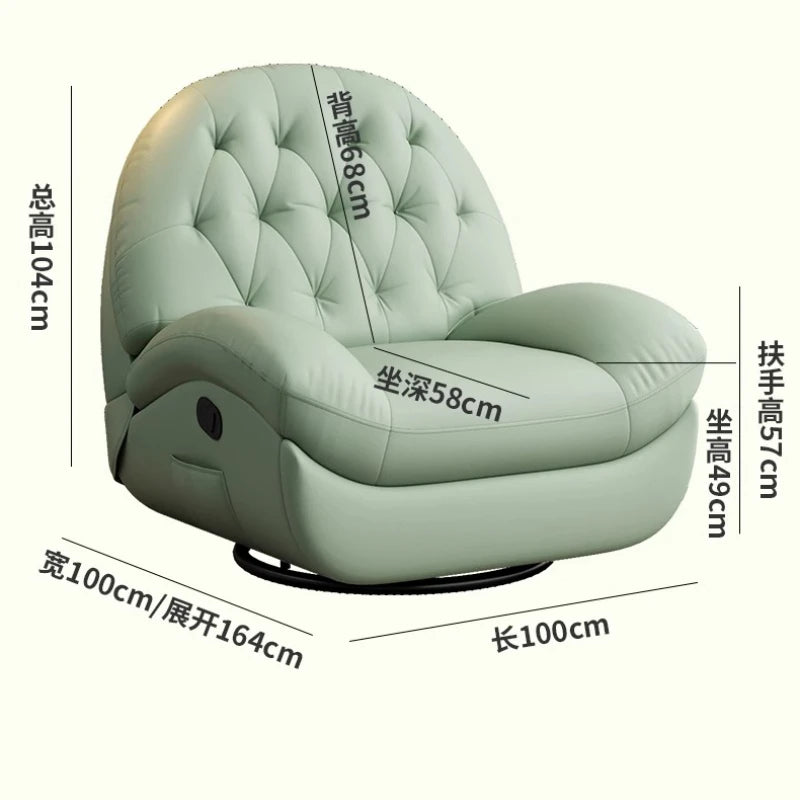 Comfortable Living Room Recliner, Modern Armrest Modern Reclining Chair