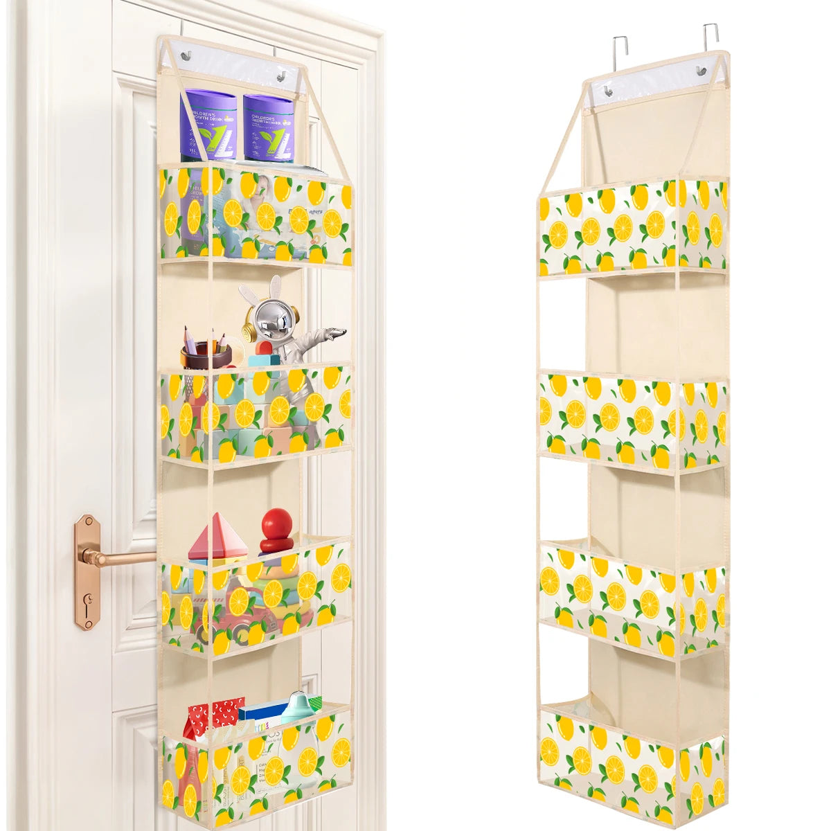 ! PCS 4/6 Layer Over the Door Hanging Organizer, Use for Cosmetics, Storage, Nursery, Bathroom