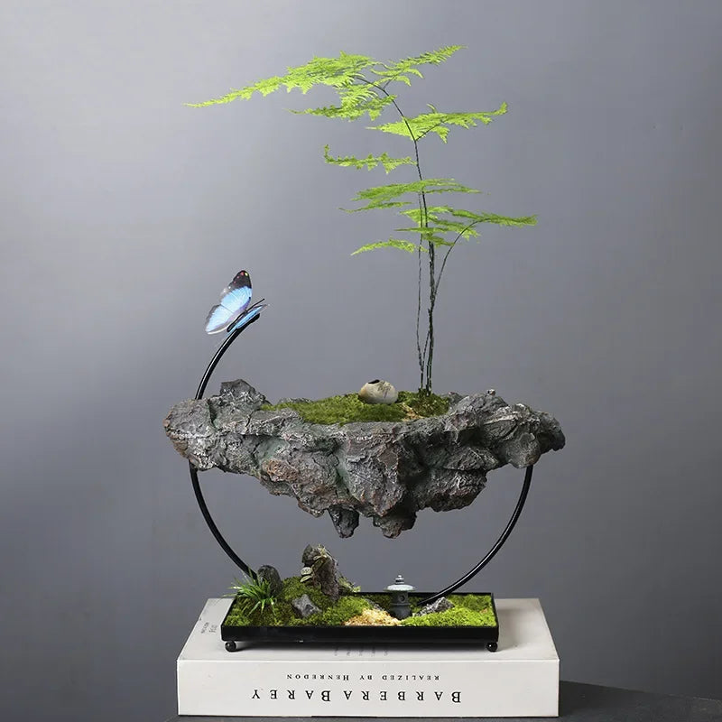 Home Decoration, Suspended Moss Basin, Plants
