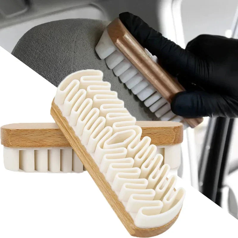 Car Interior Cleaning Brush for Leather, Buckskin, Suede, and Fabric Detail Brush
