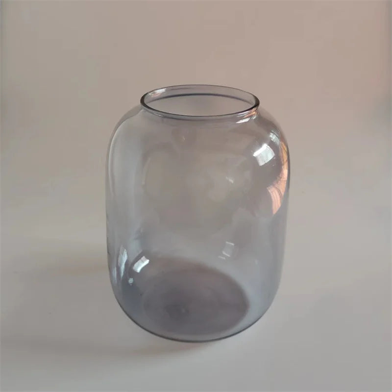 Creative Grey Glass Bottle, Landscaping Moss or Succulent Hydroponic Terrarium