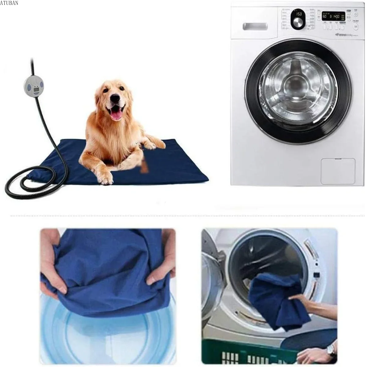 Heating Pad for Dogs and Cats, Chew Resistant Electric Cord