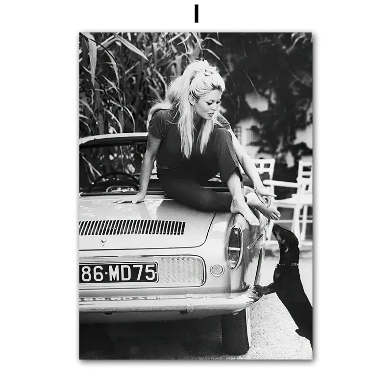 Wall Art Beige White Flower, Abstract Geometry Prints, Poster Canvas Painting