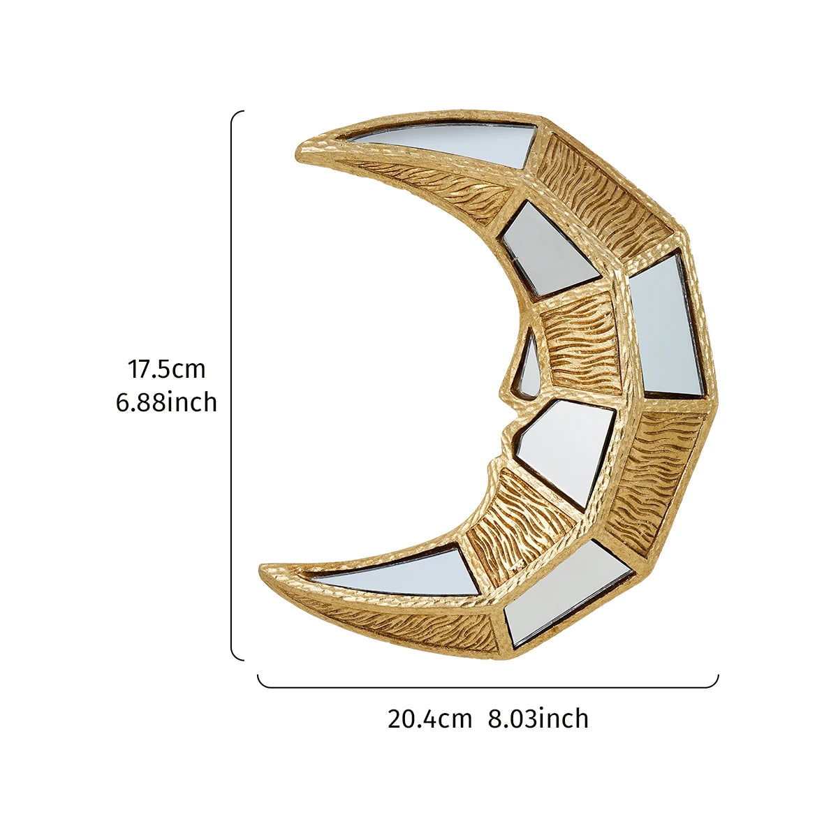 Crescent Moon Shaped Mirror