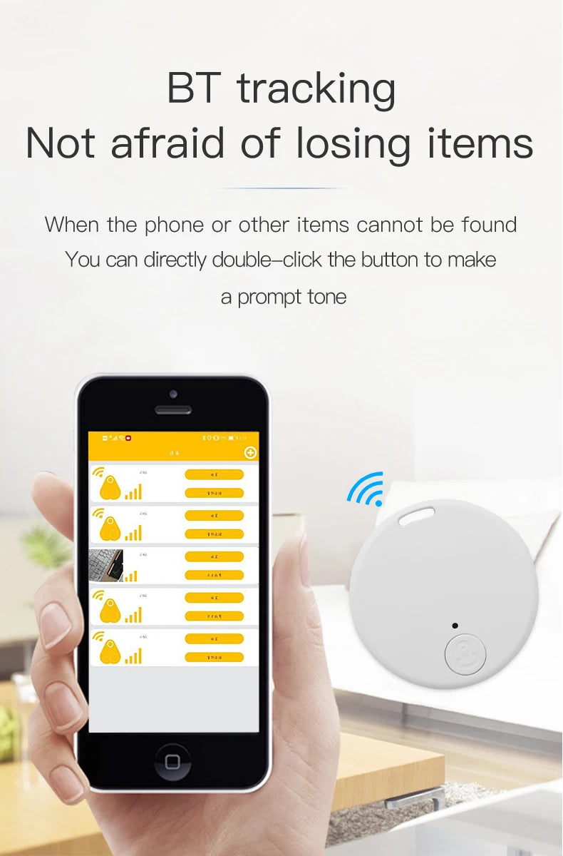 Mini GPS Locator Bluetooth Find Keys, Pets, Children, Belongings