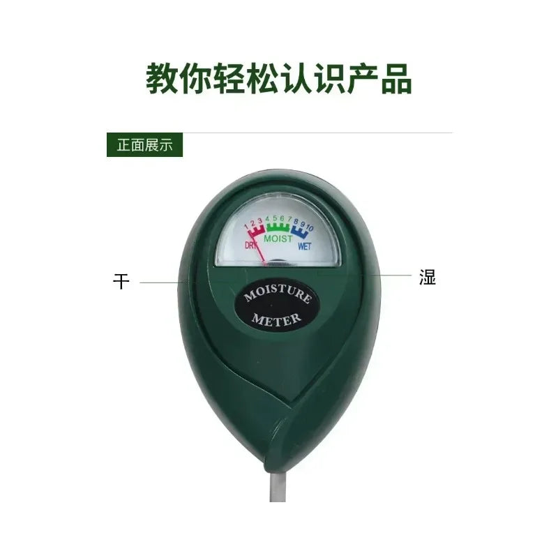 Soil Moisture Meter Detector In Potted Plants