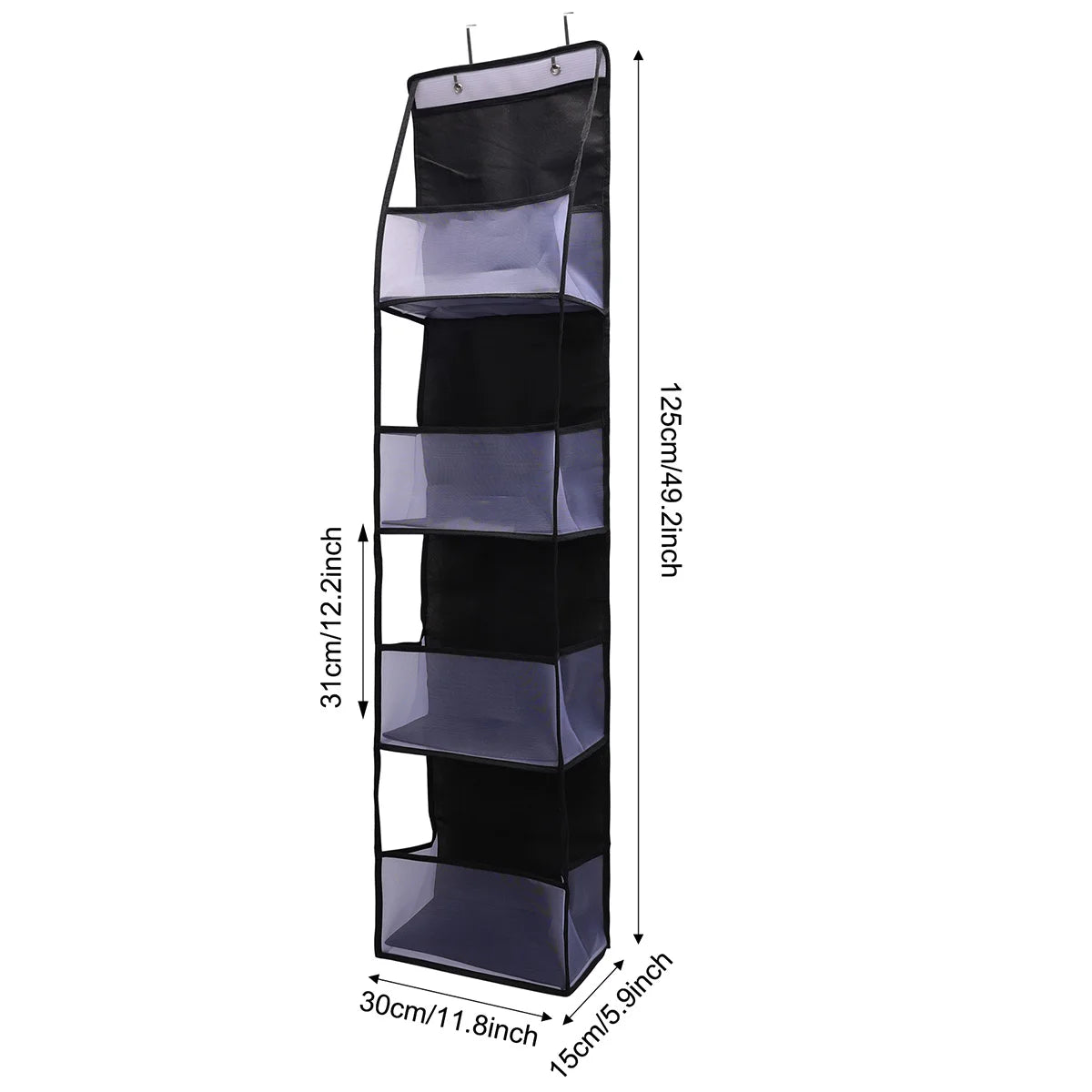 ! PCS 4/6 Layer Over the Door Hanging Organizer, Use for Cosmetics, Storage, Nursery, Bathroom