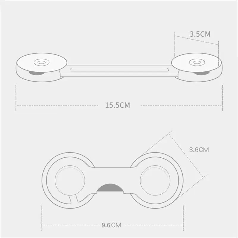 6PCS Baby Cabinet Door and Drawers, Refrigerator Locks. Keep Baby from Potential Poisons and Pinched Fingers