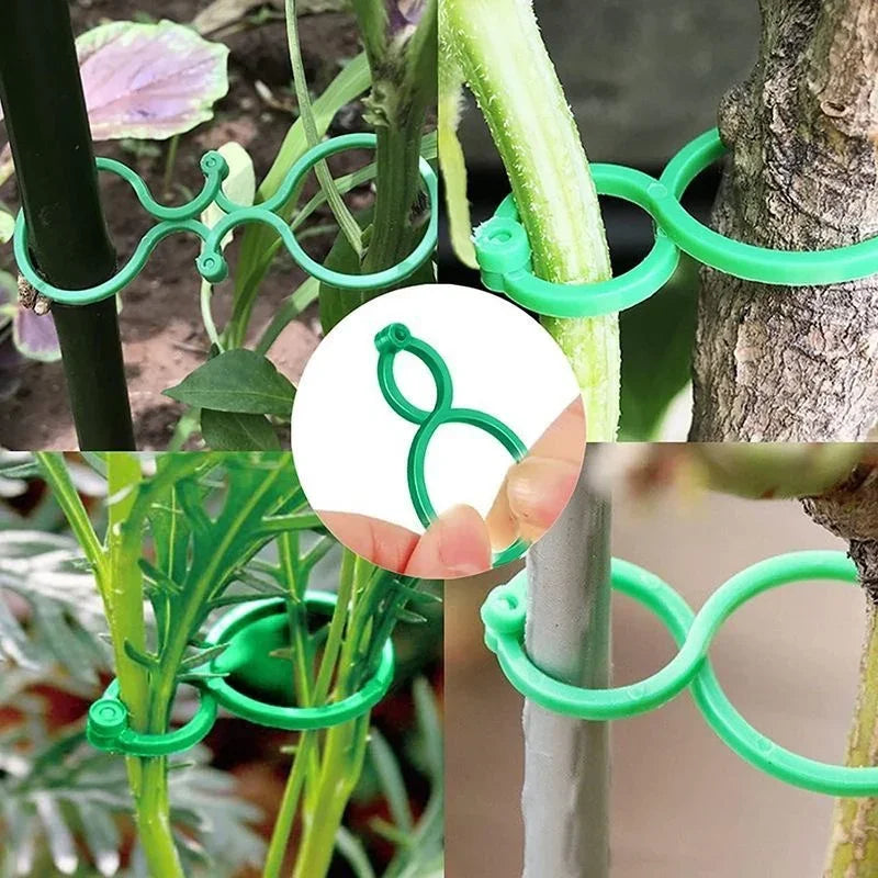50/100Pc Garden Plant Clips Holds Plants Upright, Vine Support