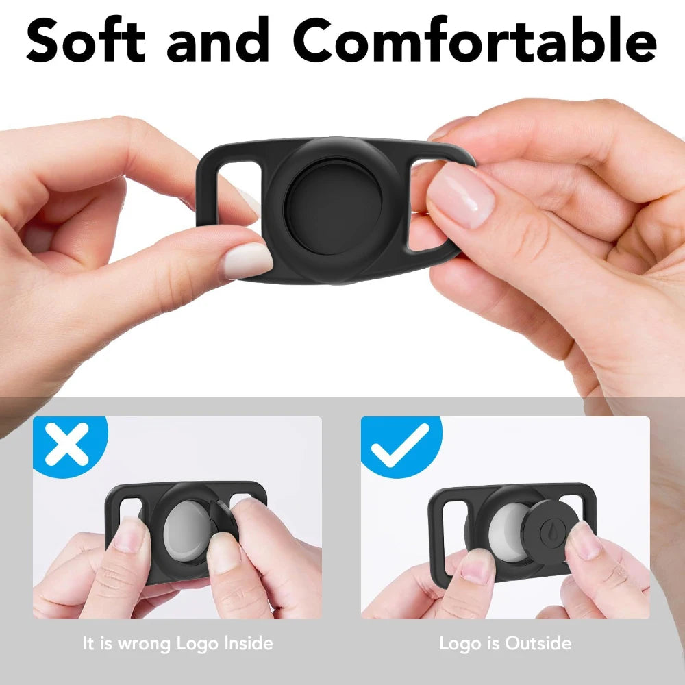 Air Tag Holder for Dogs and Cats Small Holder Slides Onto Collar
