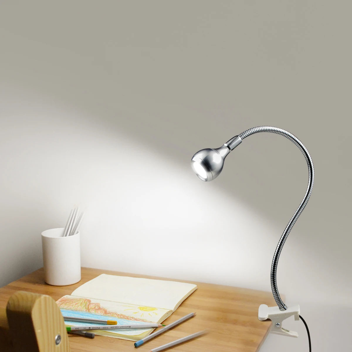 Reading Lamp USB LED Flexible Clip Holder