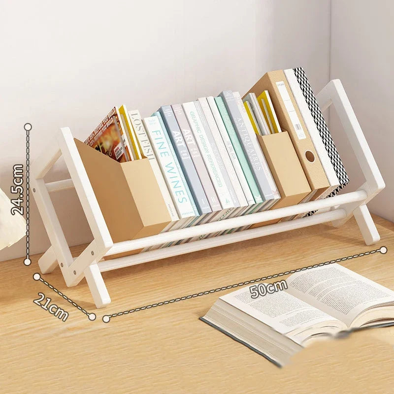 Desktop Bookshelf For Living Room, Desktop, Books, Magazines, Economical Storage Shelves